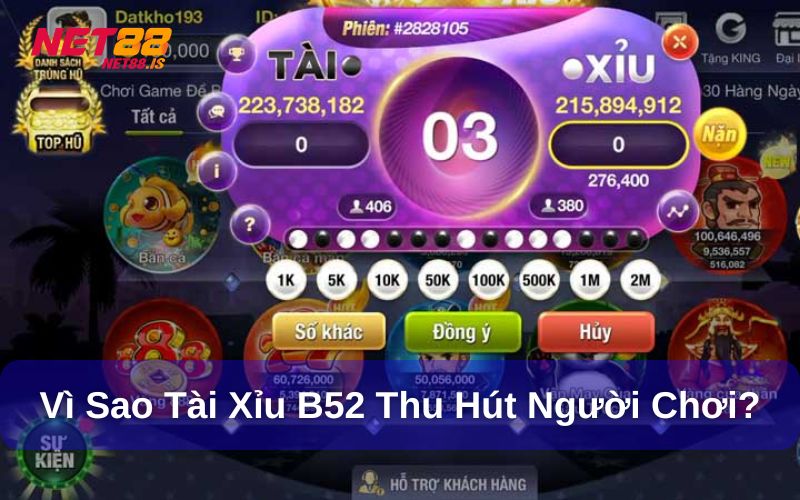 Lý do tài xỉu B52 được nhiều người chơi yêu thích